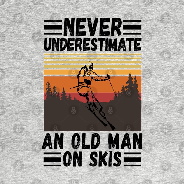 never underestimate an old man on skis by JustBeSatisfied